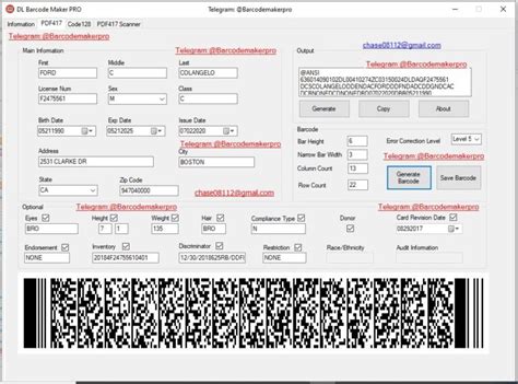 DOWNLOAD 2016 AAMVA Card Design Standard ID Name Description. . Aamva pdf417 generator online